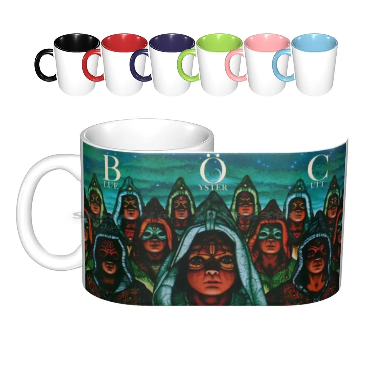 

Синий Yster, керамические кружки культового огня неизвестного происхождения, кофейные чашки, Кружка для молока и чая, голубая Yster, Культовая м...