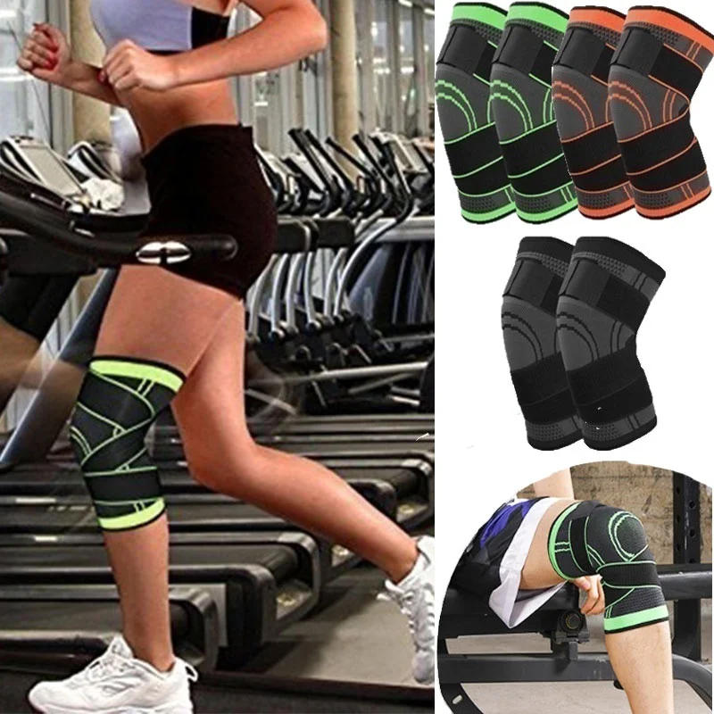 

Наколенники под давлением 2 шт., эластичные, для спорта, фитнеса, бега, артрита