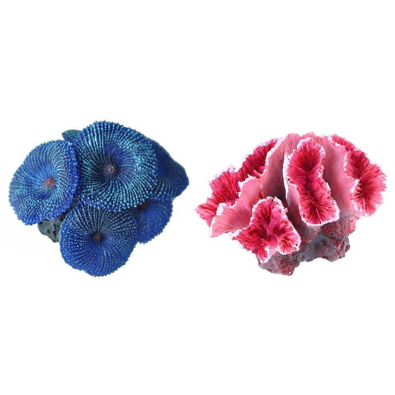 

Aquarium Plant Artificial Coral Blue with Artificial Simulation Coral Underwater Plants Aquarium Decoration