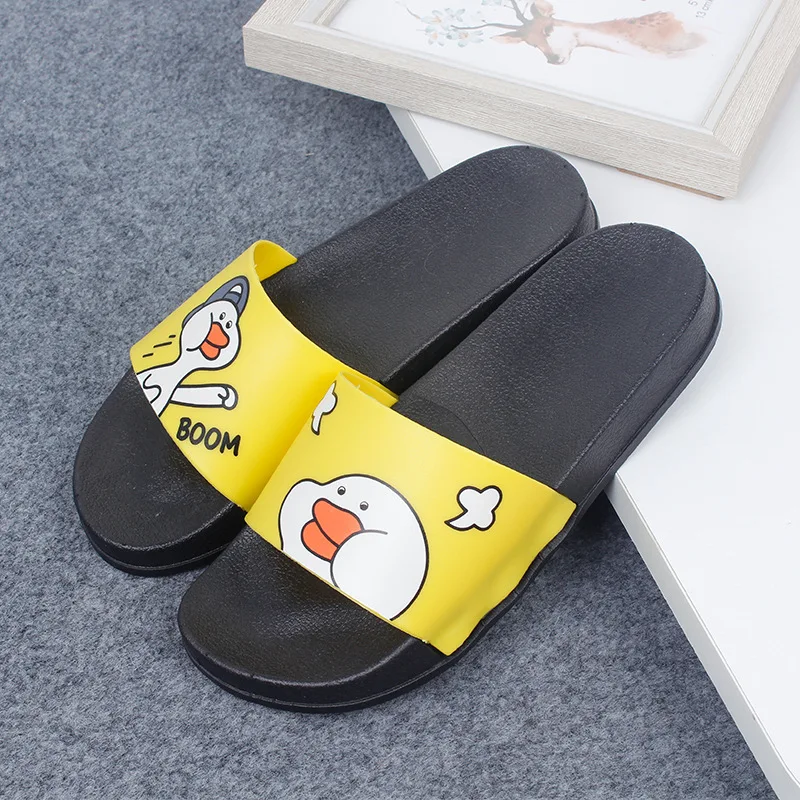 Новинка 2020 года Милые летние тапочки Тапочки с утками из мультфильма Домашняя