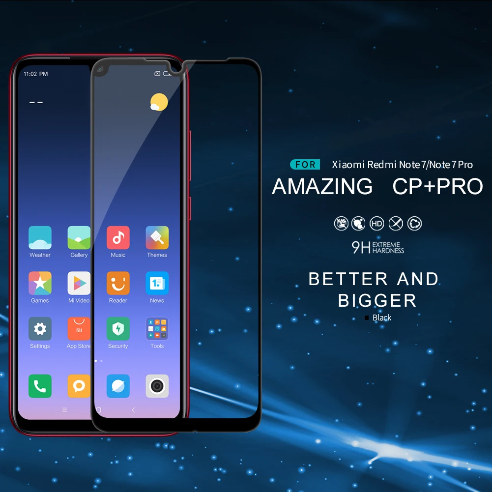 Закаленное стекло для Xiaomi Redmi Note 7, пленка Nillkin CP+ Pro, полное покрытие, Защита экрана для Redmi Note 7 S/Note 7 Pro, стекло