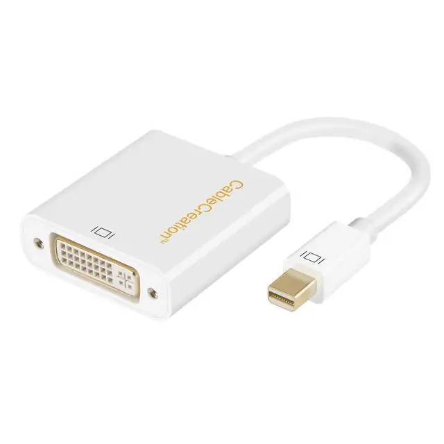 Переходник Mini DP-DVI, Mini Displayport (совместимый с Thunderbolt2) к DVI для MacBook, iMac и других, черный