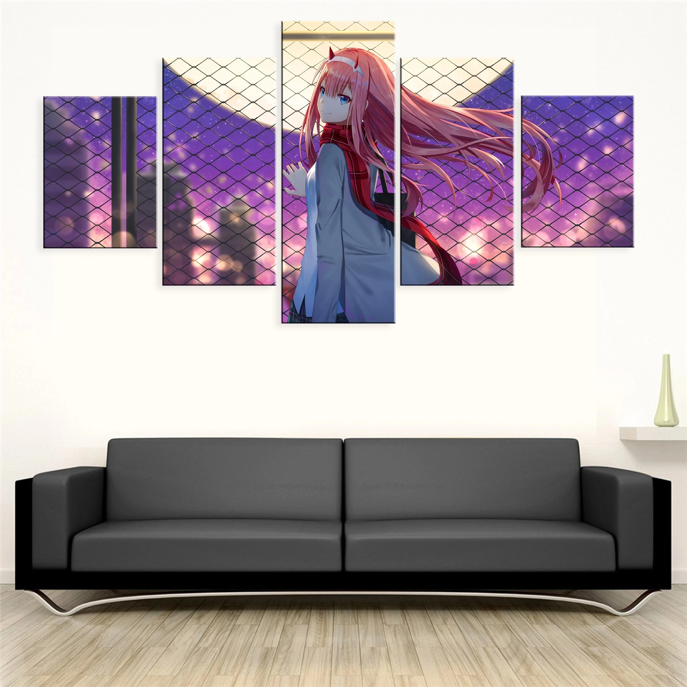Постер на холсте с изображением аниме D in the FRANXX ZERO TWO 5 шт. | Дом и сад