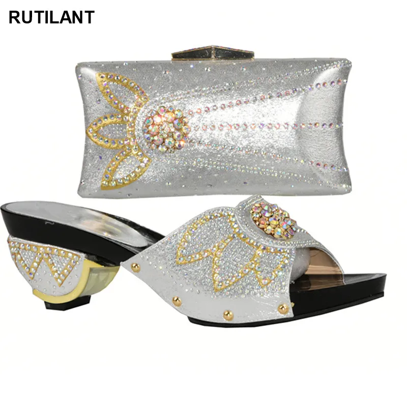 Комплект из обуви и сумки африканские наборы 2018 африканская обувь сумка для