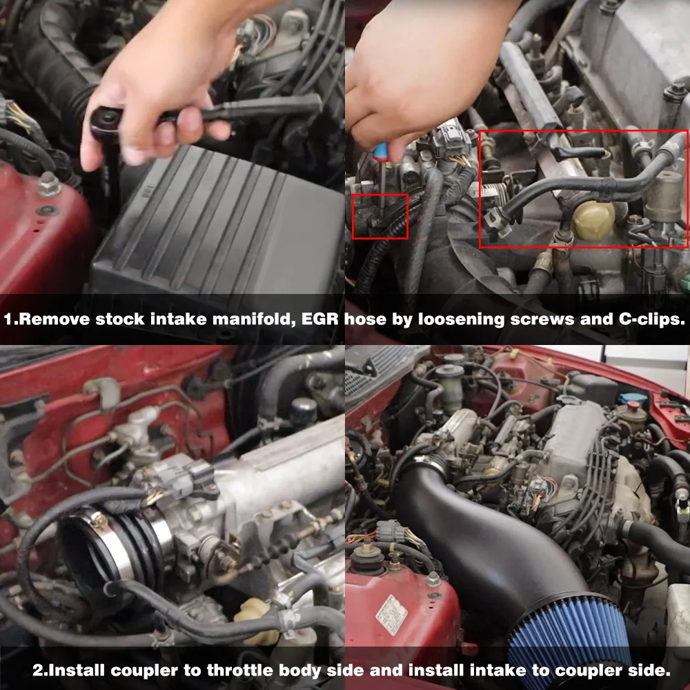 Hypertune пластиковая воздухозаборная труба для Honda civic 92 00 EK например с фильтром