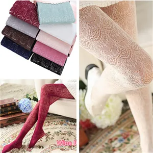 Винтажные сетчатые пикантные кружевные шелковые чулки в стиле 