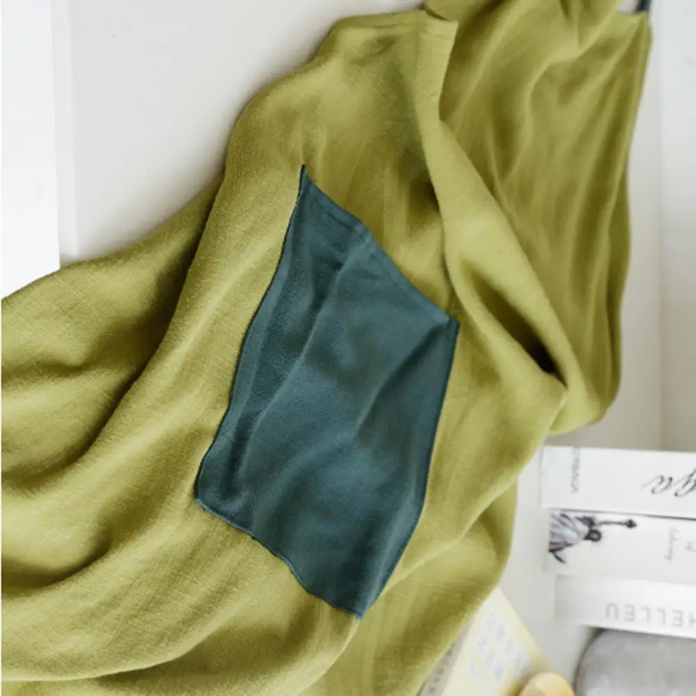

Kitchen Fresh Soft Cotton Linen Breathable Thin Apron with Pocket for Women Men