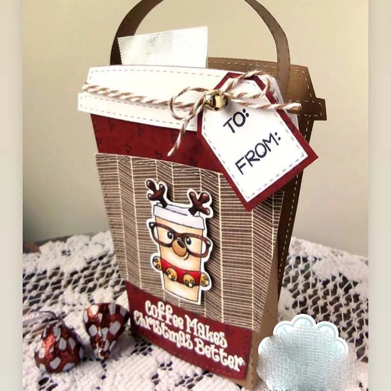 Кофейный слайдер металлические Вырубные штампы вырезанные формы украшения