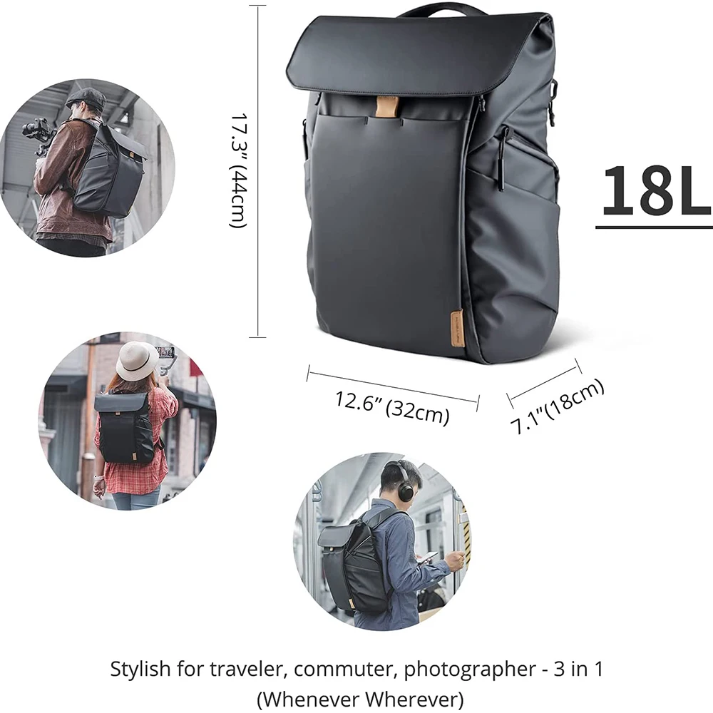 pgytech onego 18l cameradrone backpack waterproof commute travel photography dslr bag anti theft 16 laptop backpack free global shipping