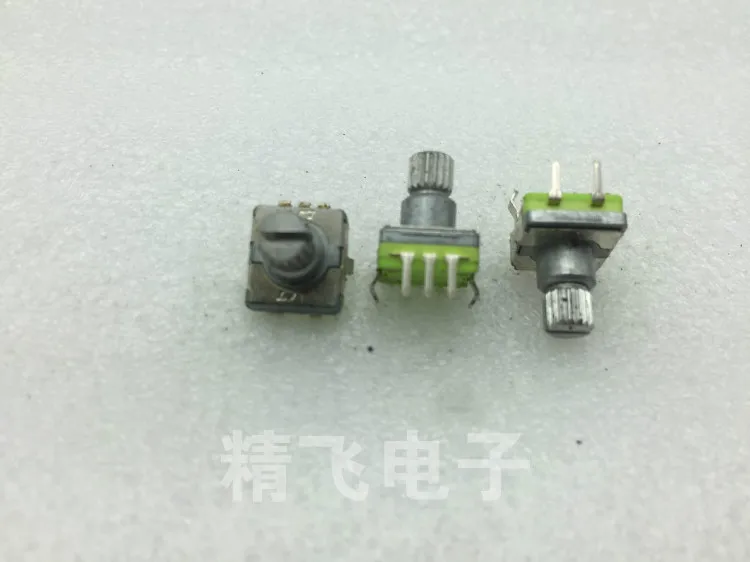 1 штука EC11 левый и правый сброс кодировщика Цветочная длина вала 10 мм |