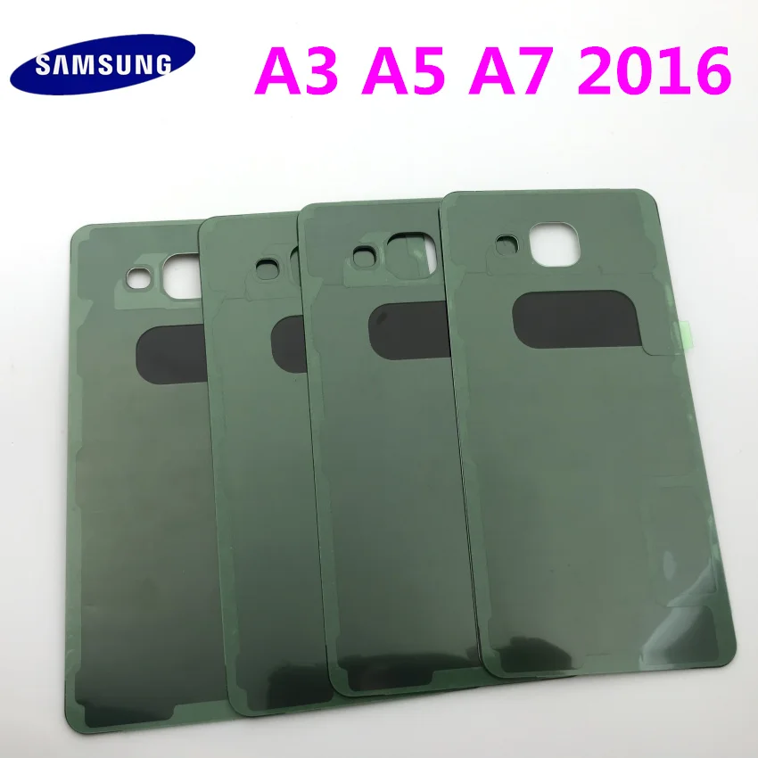 Задняя панель стеклянная задняя крышка батарейного отсека для Samsung Galaxy A3 A310 A310F A5