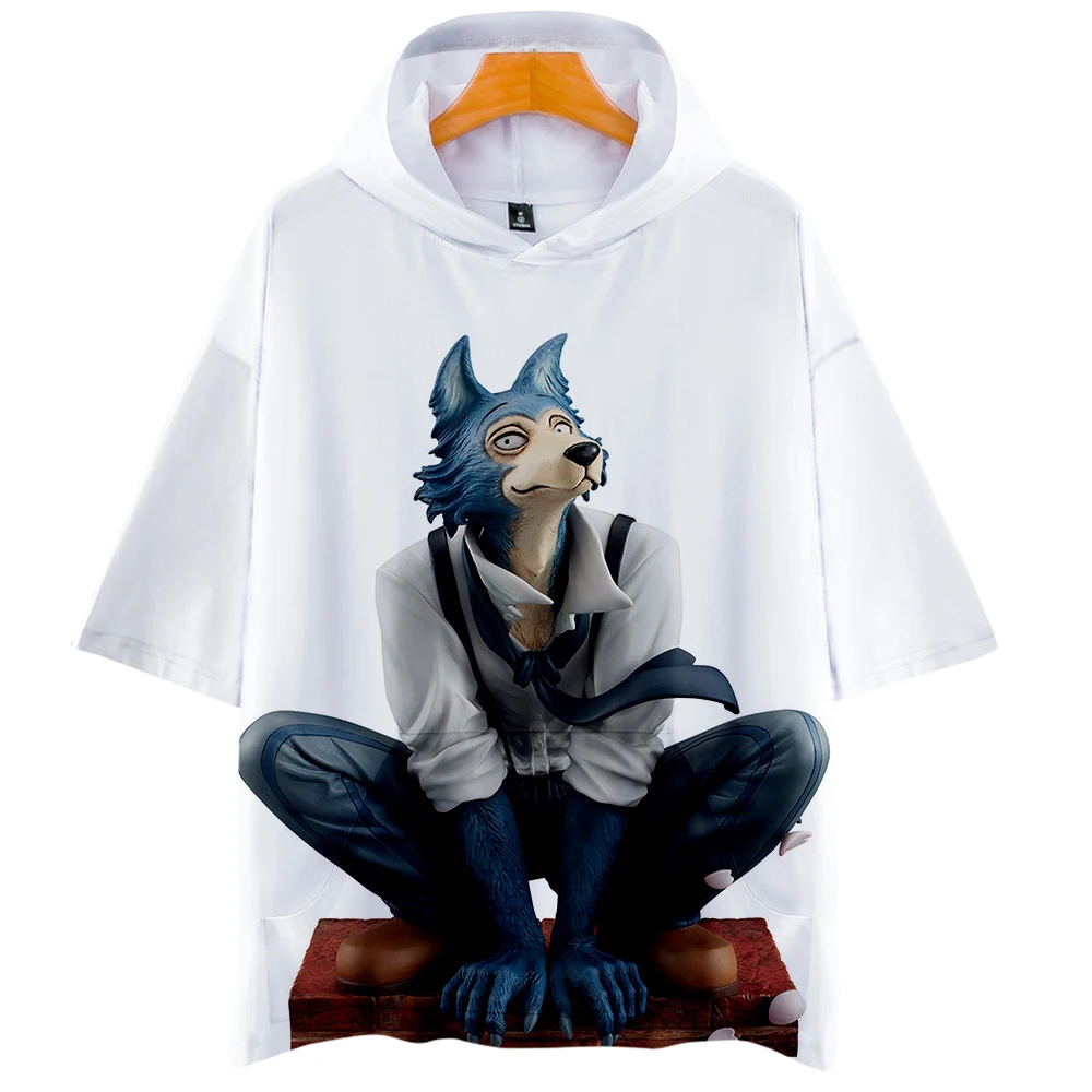 2019 BEASTARS 3D принт модный Косплей Повседневный короткий рукав толстовки
