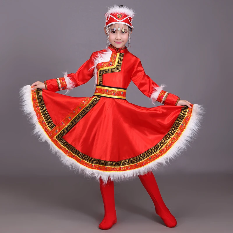 Новые детские монгольские танцы, костюмы, тибетские костюмы, Монгольская туника, костюмы для мальчиков и девочек