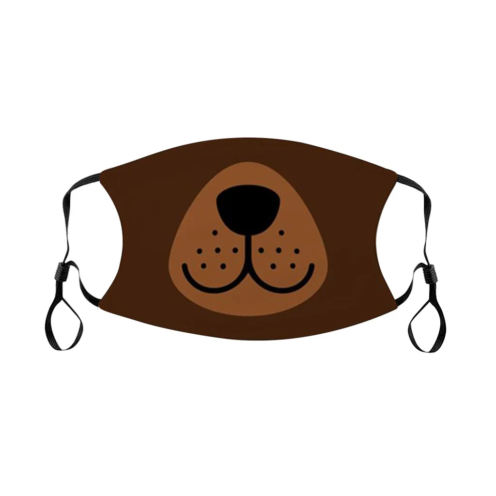 

1pc Cartoon Printed Masks For Children Reusable And Washable Mask Pm2.5 Outdoor Dustproof Mask Mouth-muffle Mascarillas #E1