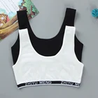 Спортивные бюстгальтеры для девочек-подростков, детское нижнее белье, хлопковый тренировочный бюстгальтер для девочек, мягкий бюстгальтер, нижнее белье для подростков, удобный Бралетт с открытой спиной