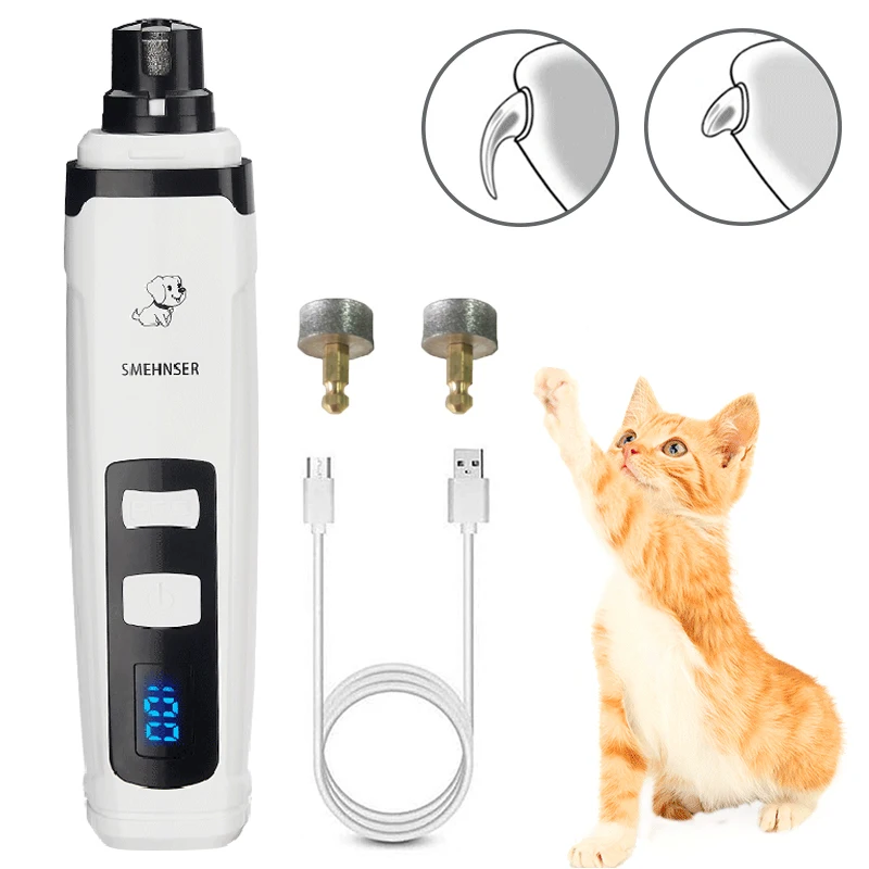 

Машинка для стрижки когтей, Перезаряжаемый USB-триммер для собак и кошек, нож для домашних питомцев