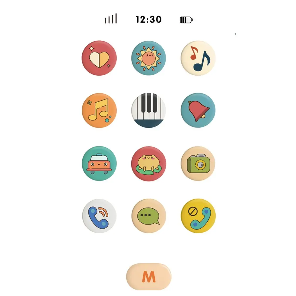 

2021 New Kids Toddler Music Mobile Phone Toy cute Simulation Bilingual Telephone Puzzle Early Education Toy