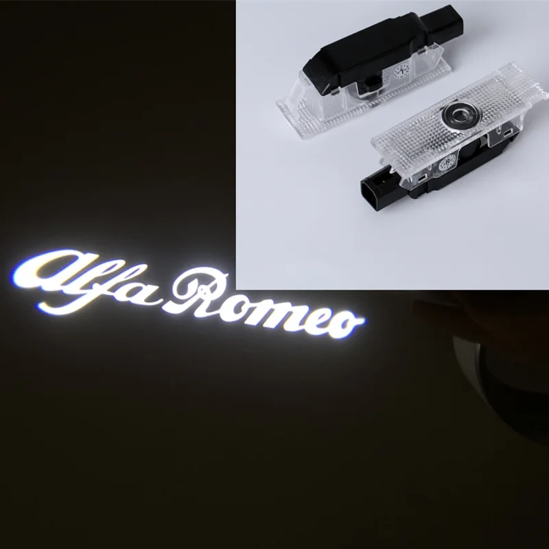 

High Clear For Alfa Romeo Welcome Light Car Door Logo Laser Ghost Shadow Lamp for Giulietta Giulia Mito Stelvio Brera