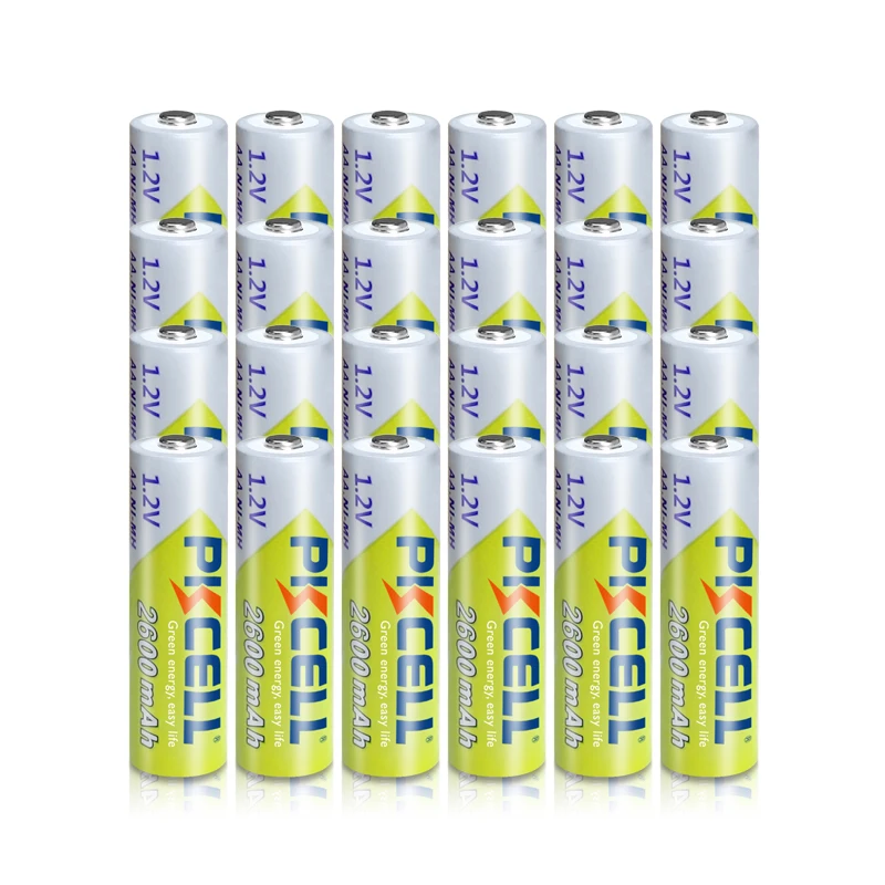 Светодиодный аккумулятор PKCELL для камер 24 шт. Ni MH AA 2300 2600 мАч 1 2 В А|rechargeable battery|battery