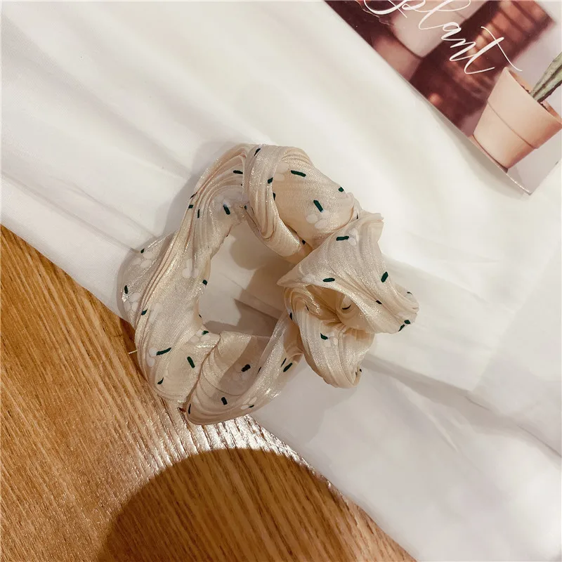 

Women Girls Silk Scrunchie Petal Elastic Handmade Multicolor Hair Band Ponytail Holder Headband New Hair Accessories