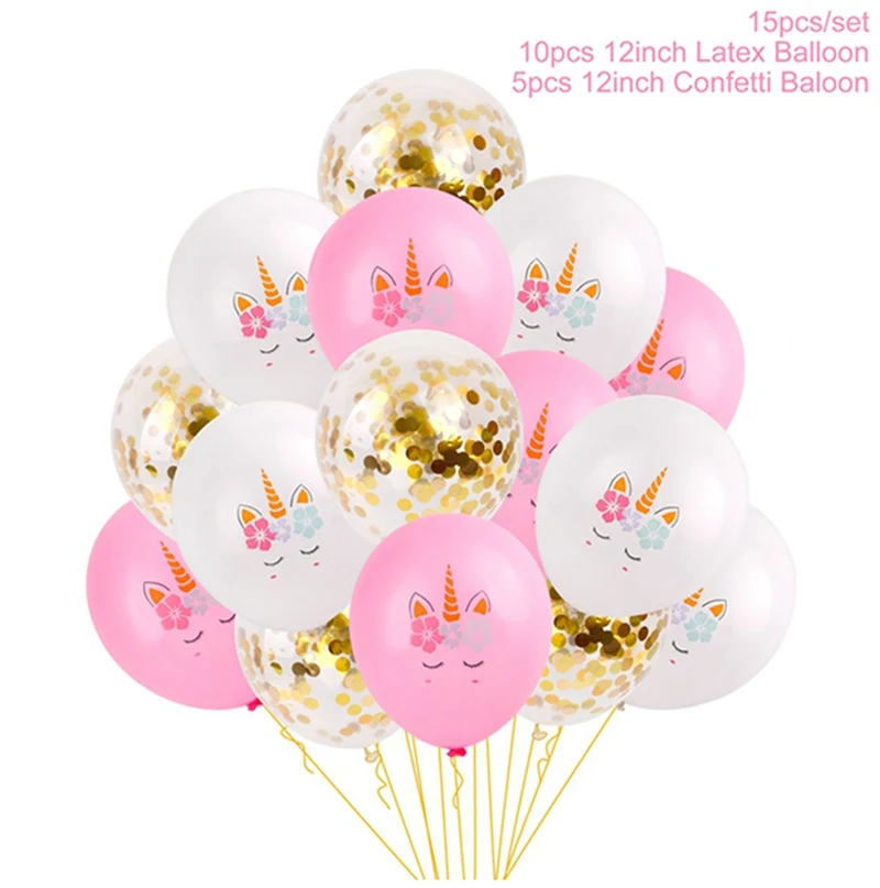 Unicorn balloon Huiran «Мой маленький пони»; подарки на день рождения; вечерние принадлежности с единорогом; декор для вечеринки в честь Дня рождения; декор для мальчиков и девочек; единороги - Цвет: Unicorn balloon