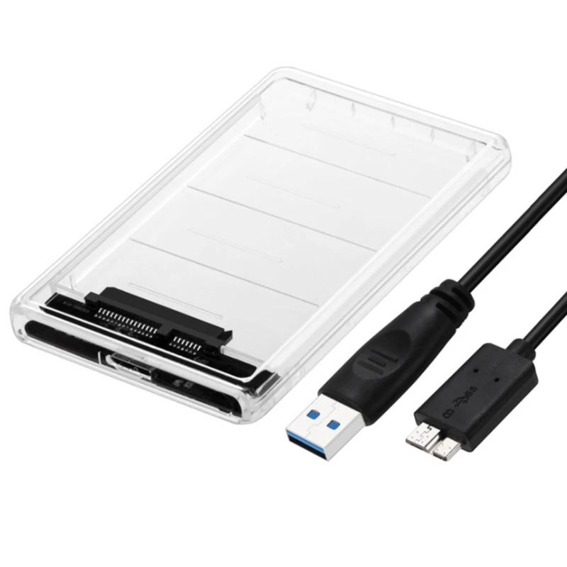 

Чехол для жесткого диска 63HD прозрачный корпус SATA USB адаптер Внешний противоударный корпус