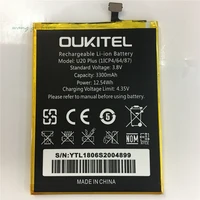 100 original oukitel u20 plus battery replacement new high quality capacity 3300mah battery for oukitel u20 plus