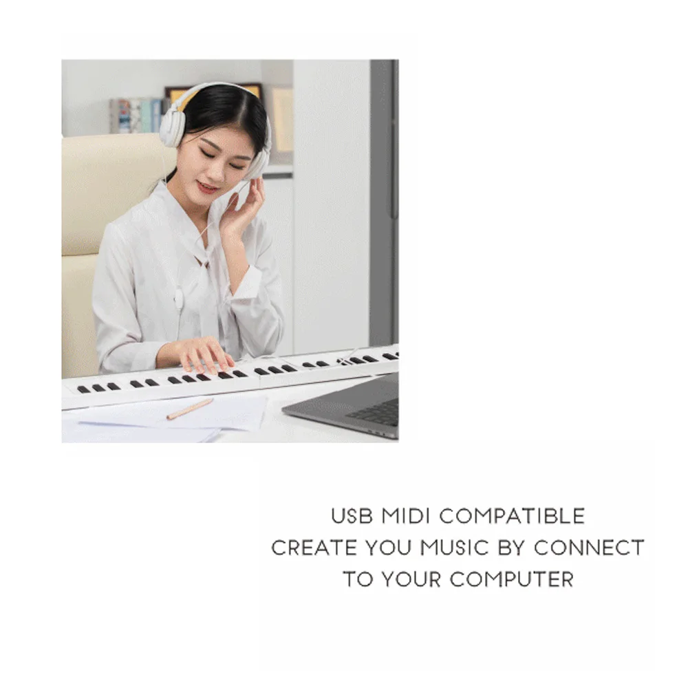 Портативная Складная электронная клавиатура для взрослых 49 клавиш | Спорт и
