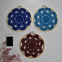 nordic handmade macrame dreamcatcher woven knitted wall hanging tapsey room decoration farmhouse decor no b023 diameter 20cm