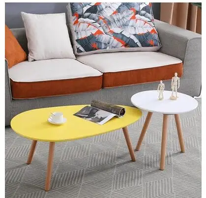 Нордическая краска журнальный столик маленький креативная личность овальный