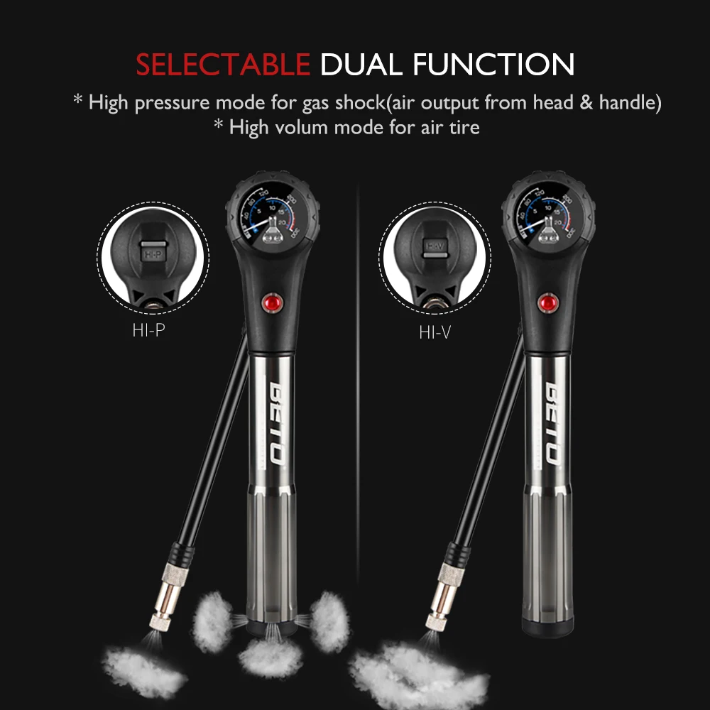 Комбинированный велосипедный насос Beto амортизационная вилка для шин шланг