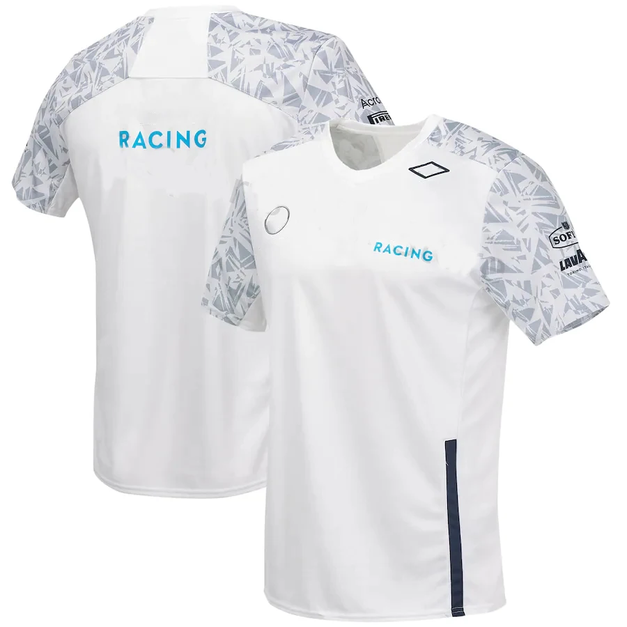 

2021 Summer Formula One T-shirt F1 Shirt Formula One Williams Team Uniform Short-Sleeved Motocross Racing Suit Men's T-Shirt