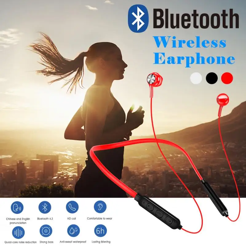 Магнитная Беспроводная спортивная водонепроницаемая Bluetooth гарнитура G503 IP67