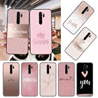 Чехол для телефона Xiaomi Redmi Note 8, 8, 7, 7A 9 9A 9S 8A 4 5 6 iPad Pro черные женские босоножки с закрытой пяткой силиконовый Prime Роскошный розовый принцесса любовь королева