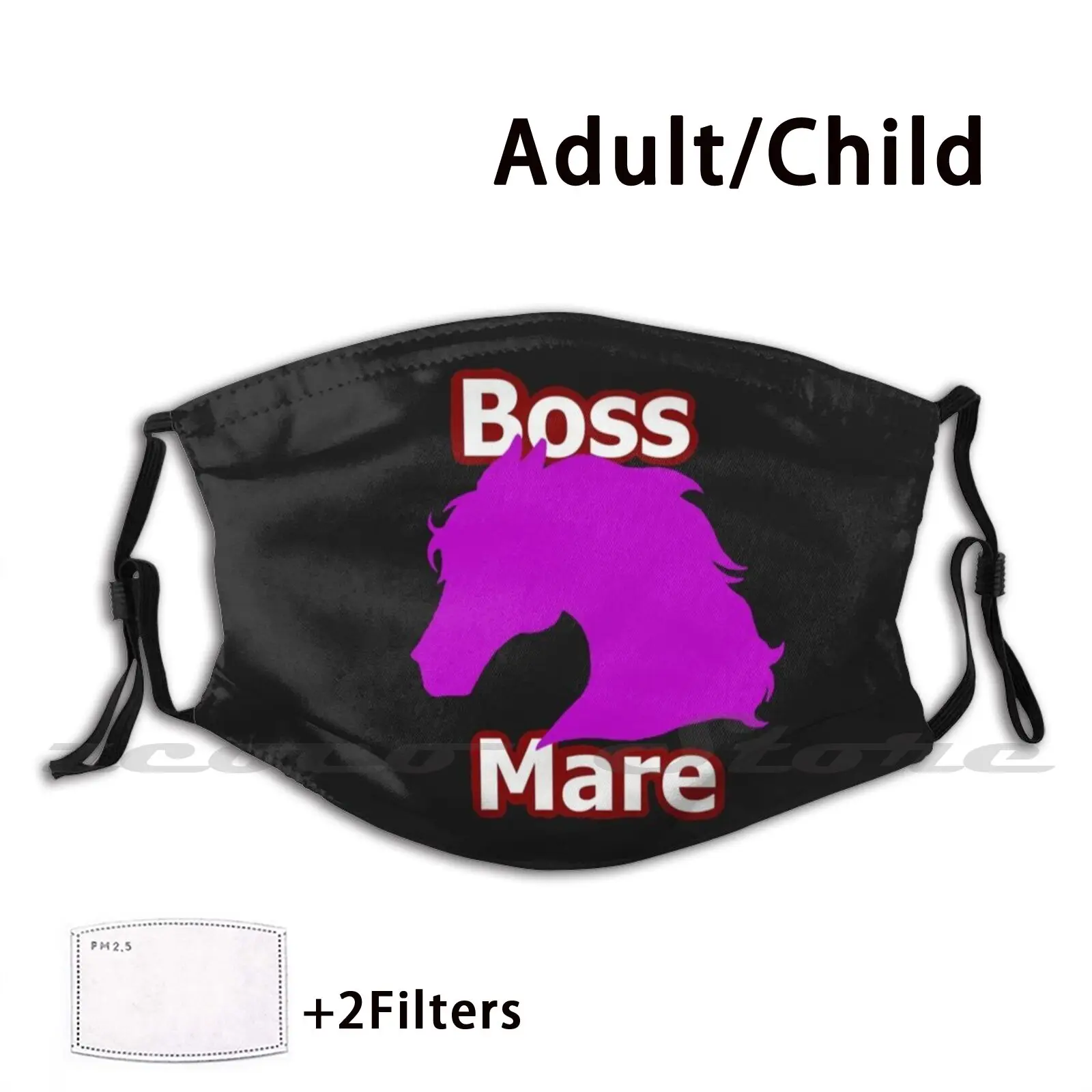 Mare Маска Ткань моющийся фильтр &quotсделай сам&quot Pm2.5 для взрослых и детей лошадь
