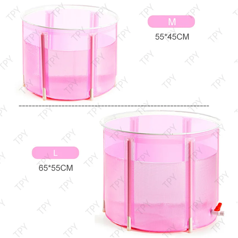 Портативная пластиковая Ванна Складная для спа утолщенная отдельно стоящая