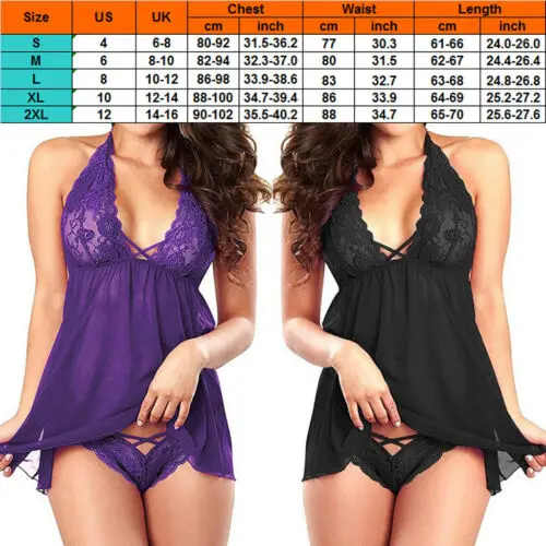 

Fashion Backless Womens Sexy Lingerie Lace V-neck Lingerie Sexy Underwear Hot Erotic Babydoll Women Plus Size Costumes