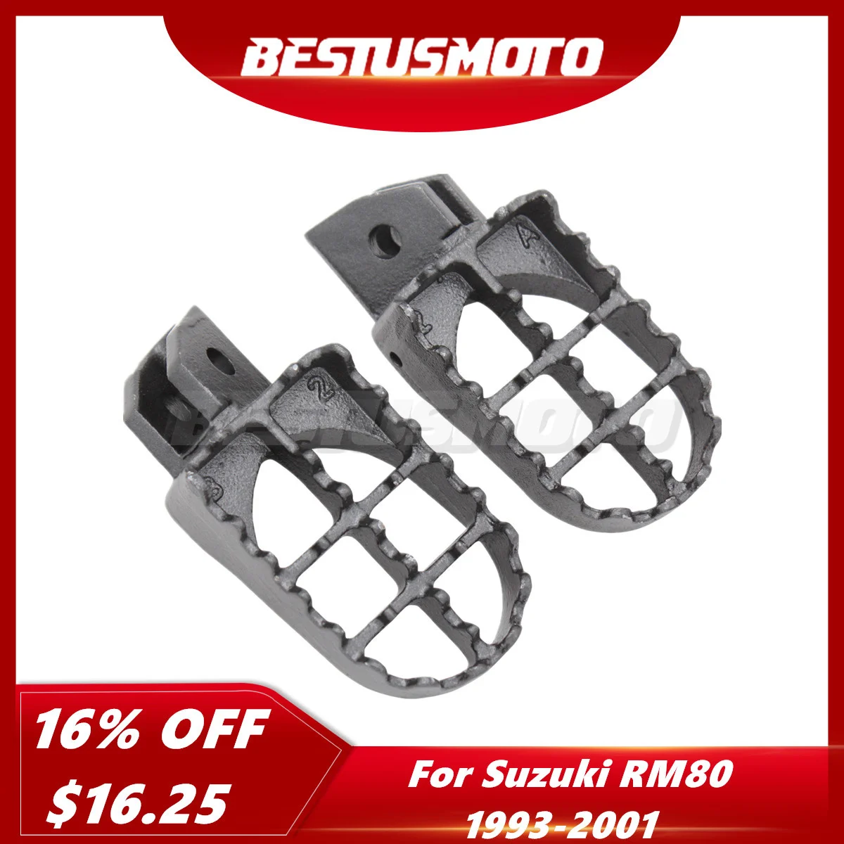 Мотоцикл мотокросса Подножки для Suzuki RM 80 RM80 1993 1994 1995 1996 1997 1998 1999 2000 2001 | Автомобили