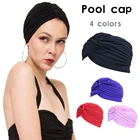 Шапочка для бассейна, многоцветный индийский головной платок, шапочка s для йоги, занятий спортом на открытом воздухе, шапочка для купания для взрослых s