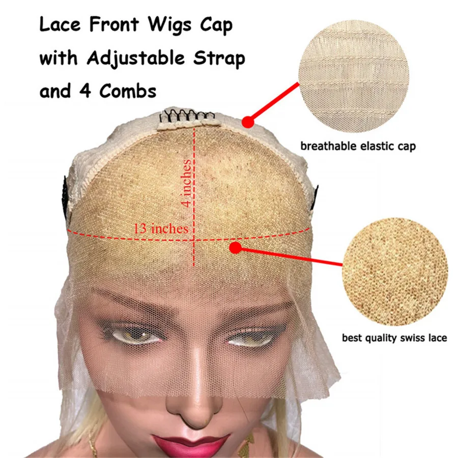 

ROSELOVER 613 Short Bob 150% Straight 13*4 Lace Front Human Hair Wigs Preplucked Hairline Baby Hair Remy Brazilian Hair Wig
