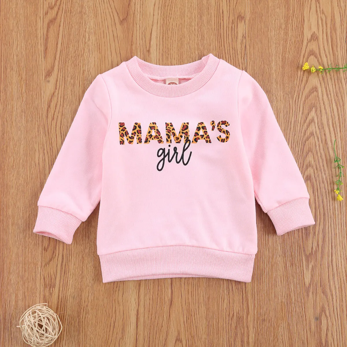 0-3Years Infant Newborn Baby Girls Hoodie Spring Autumn Top Girl Long Sleeve T Shirts Kids Leopard Letter Mama Tops Kid Outfits