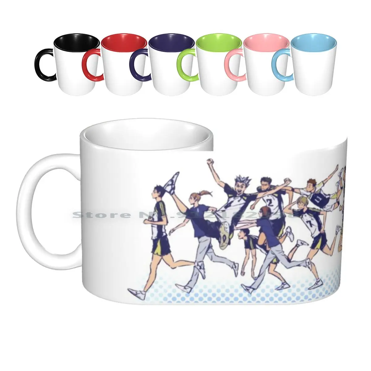 

Fukurodani-[ Mashi Mashi ] Ceramic Mugs Coffee Cups Milk Tea Mug ー Haikyuu Mashi Mashi Season 3 Ending Karasuno Seijo Aoba