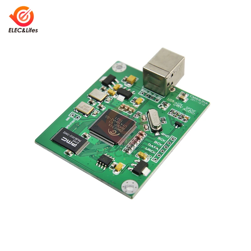 

Плата ЦАП CM6631A, карта цифрового интерфейса USB к выходу IIS SPDIF, 24Bit 192K 384K ASIO
