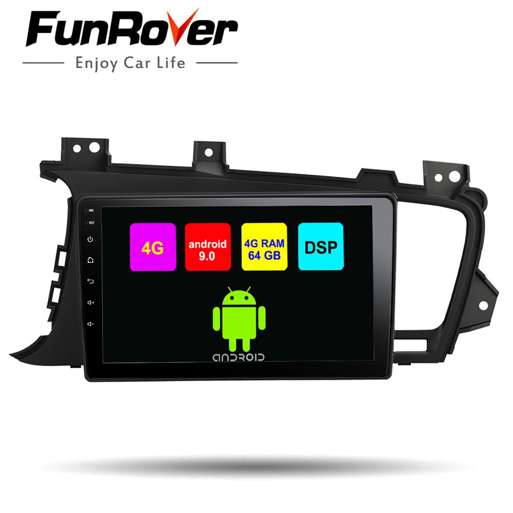 Funrover Автомобильный dvd Радио мультимедийный плеер Восьмиядерный android 9 0 для Kia K5