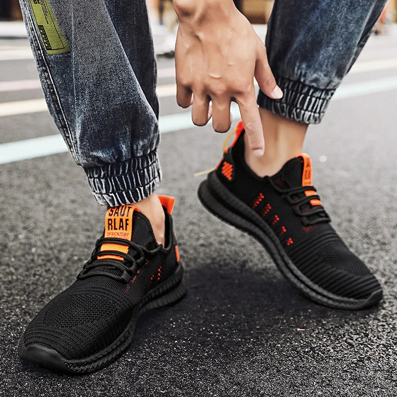 

New Mesh Men Sneakers Casual Shoes Lac-up Wear-resistant Men Shoes Lightweight Comfortable Breathable Walking Sneaker Big Size47