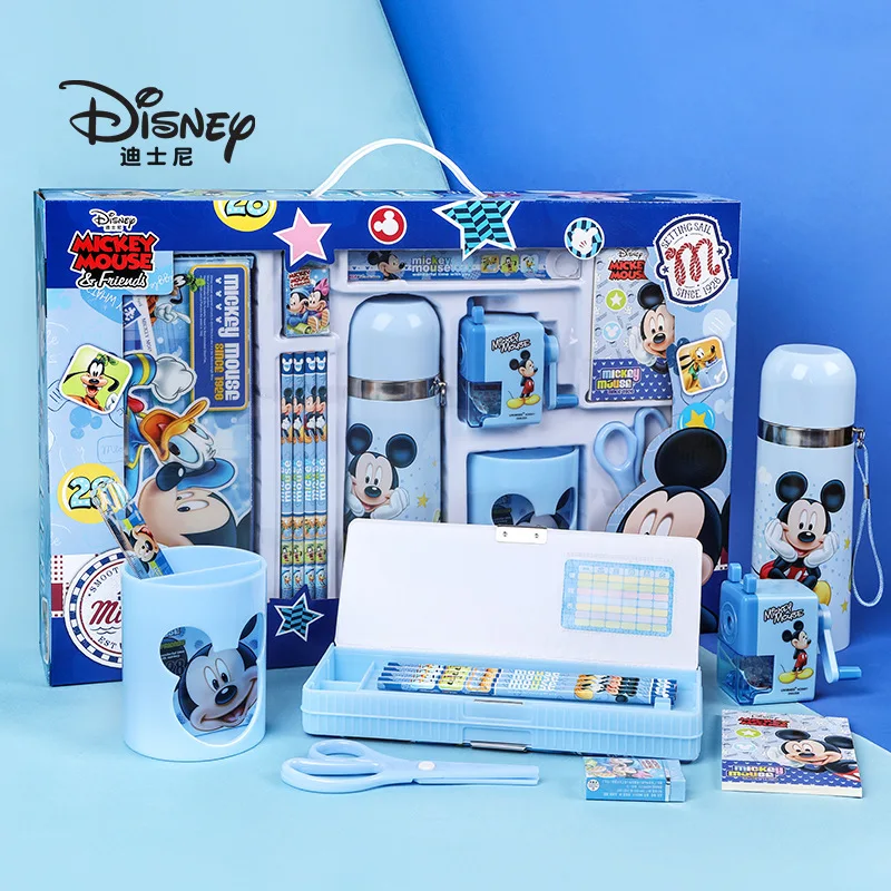 

Disney Mickey Minnie Pupils Thermos Cup Stationery Set Gift Box School Gifts Children's Prizes School Supplies Xmas Gifts
