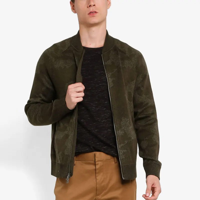 

zipper fly whole colored bomber men jacket for autumn