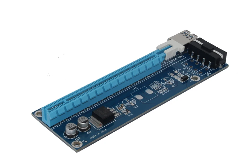 Высокое качество PCI Express кабель E 1X к 16X расширитель для переходных карт SATA 15 Pin 4 IDE