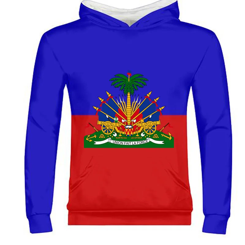 

HAITI male custom name number hti zipper sweatshirt nation flag country ht french haitian republic college print photo clothes