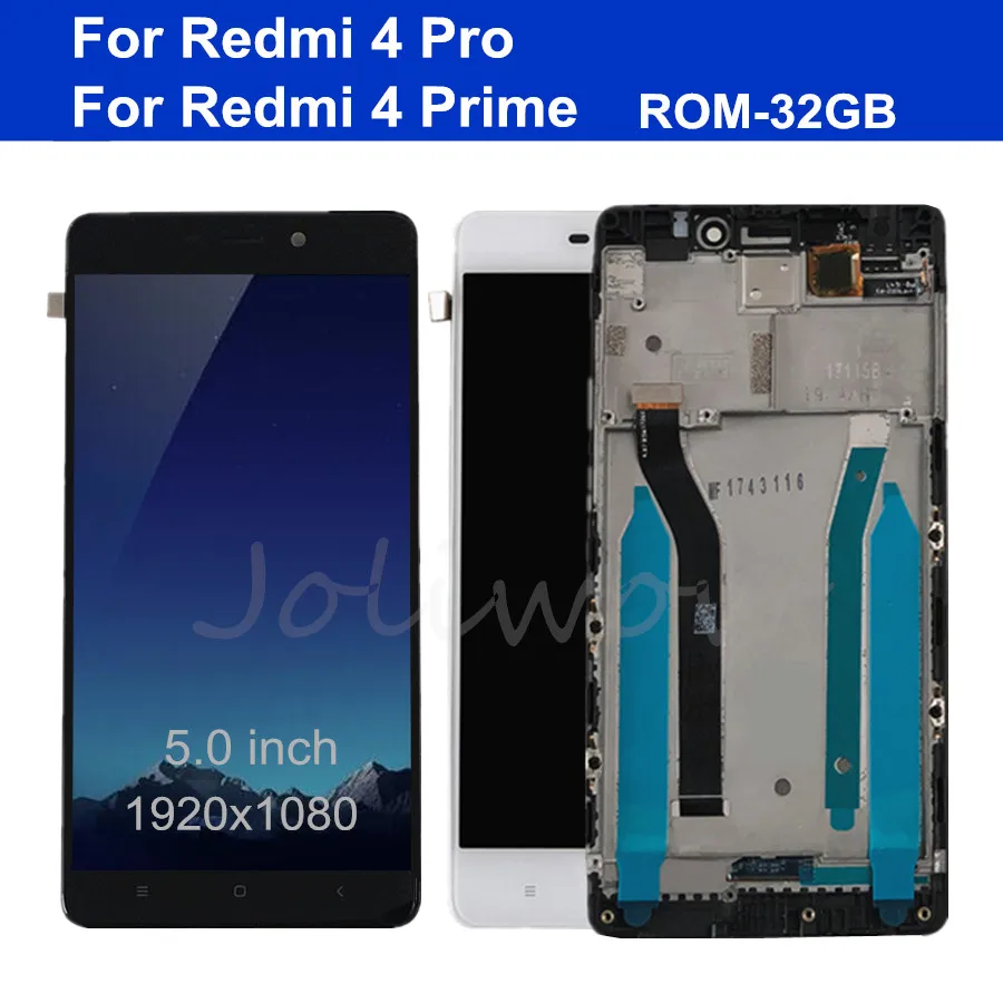 5.0“ For Xiaomi Redmi 4 Pro ROM-32G LCD Screen Display+Touch Panel Digitizer Assembly with Frame Prime Display | Мобильные